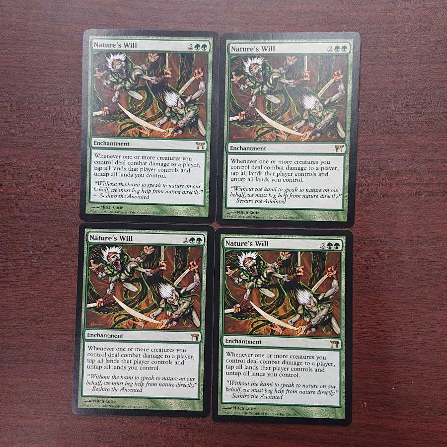 MTG Nature's Will English 4-card set