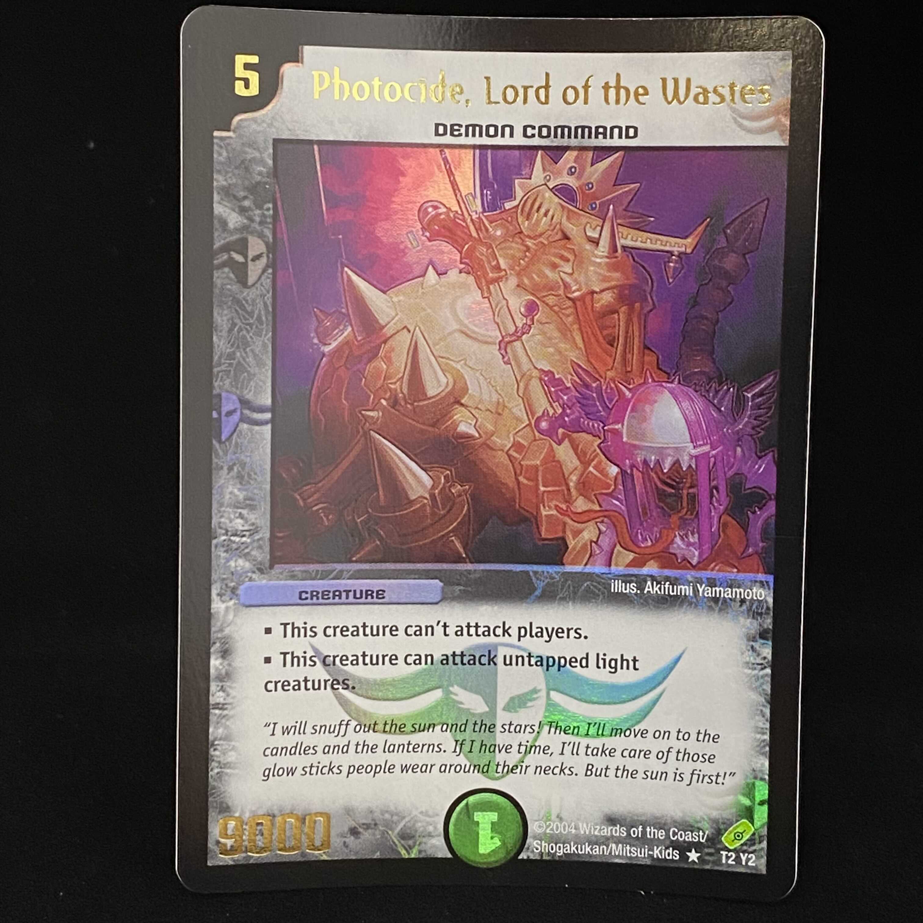 English version Photocide, Lord of the Wastes promo