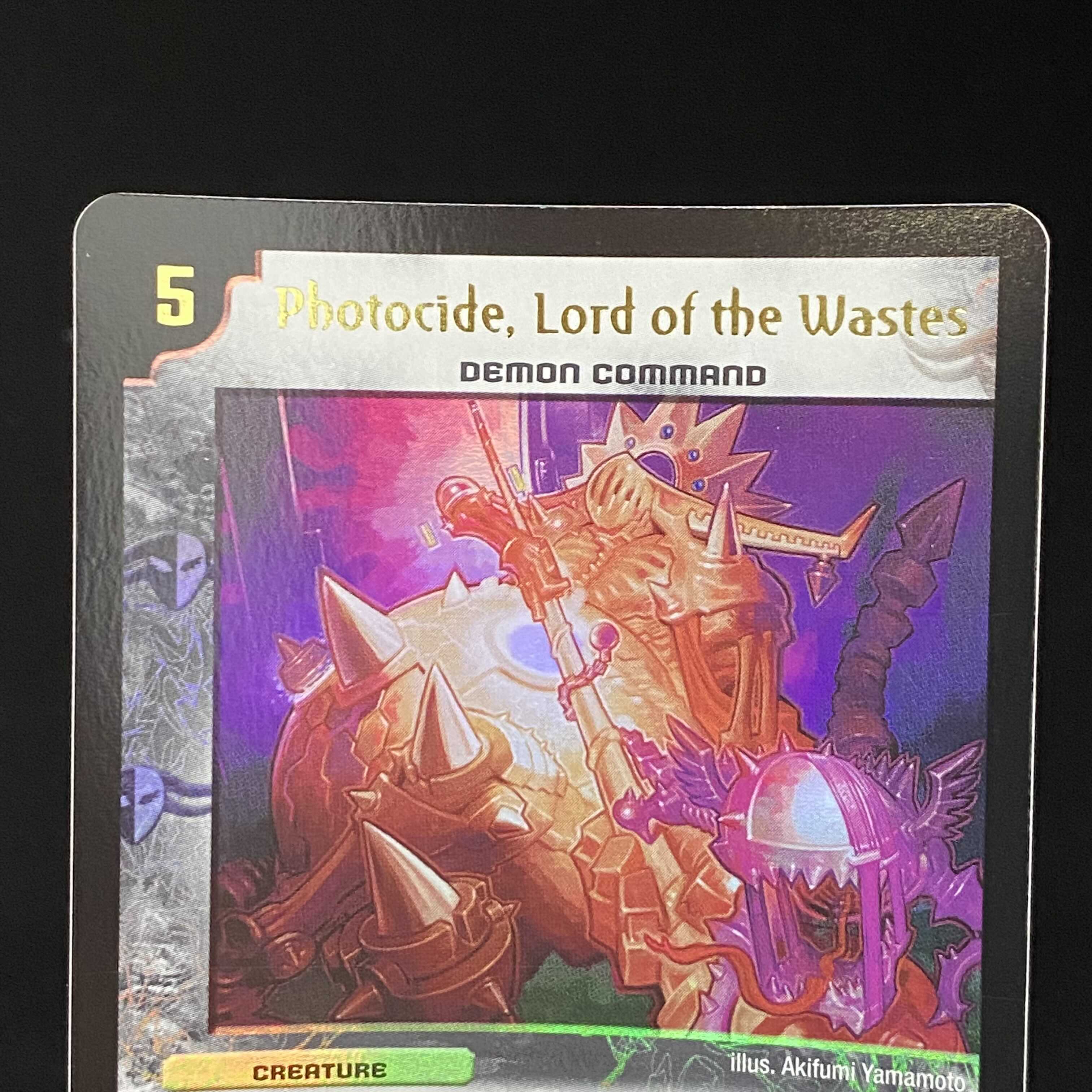 English version Photocide, Lord of the Wastes promo