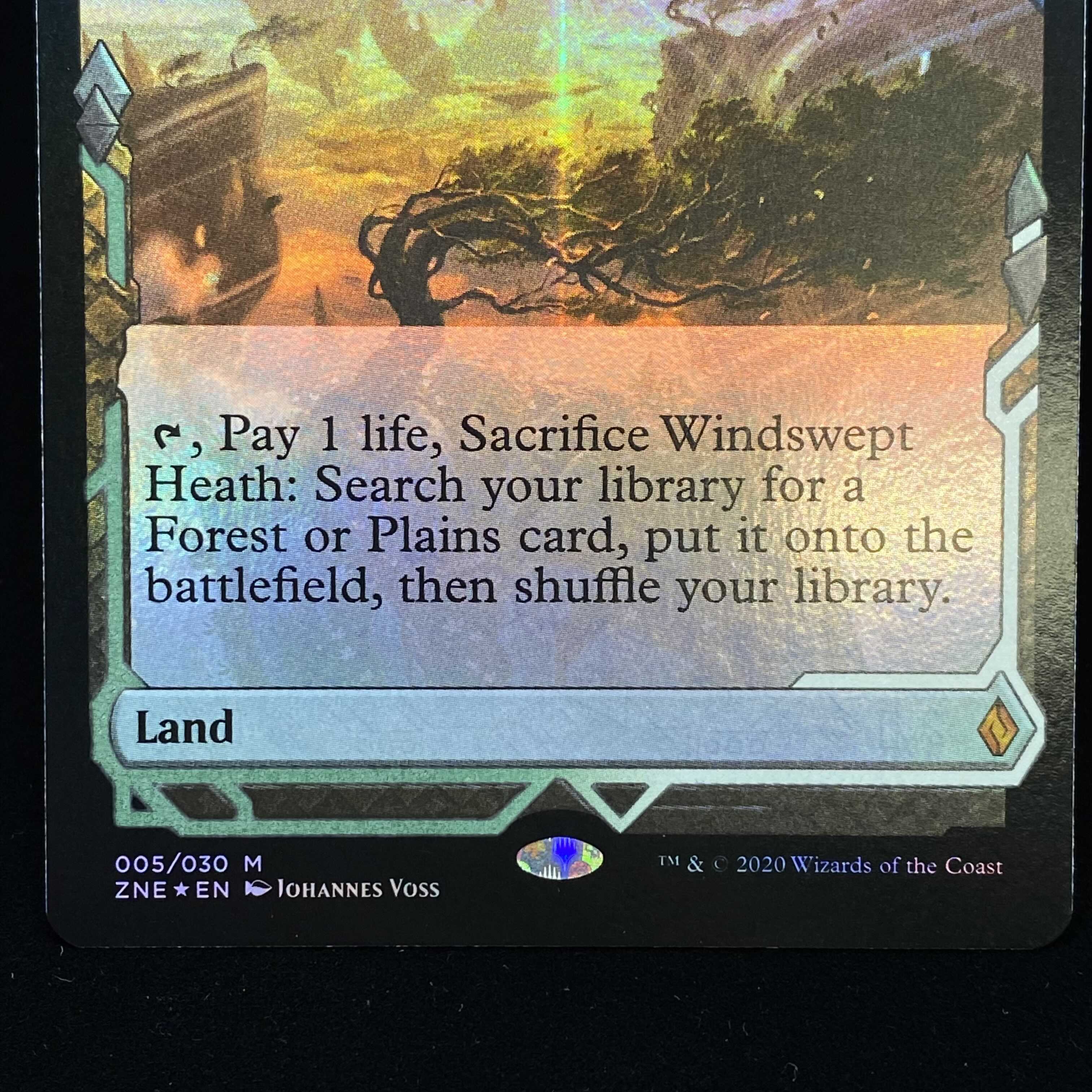 Windswept Heath English foil ZNE EXP Expedition 2 cards