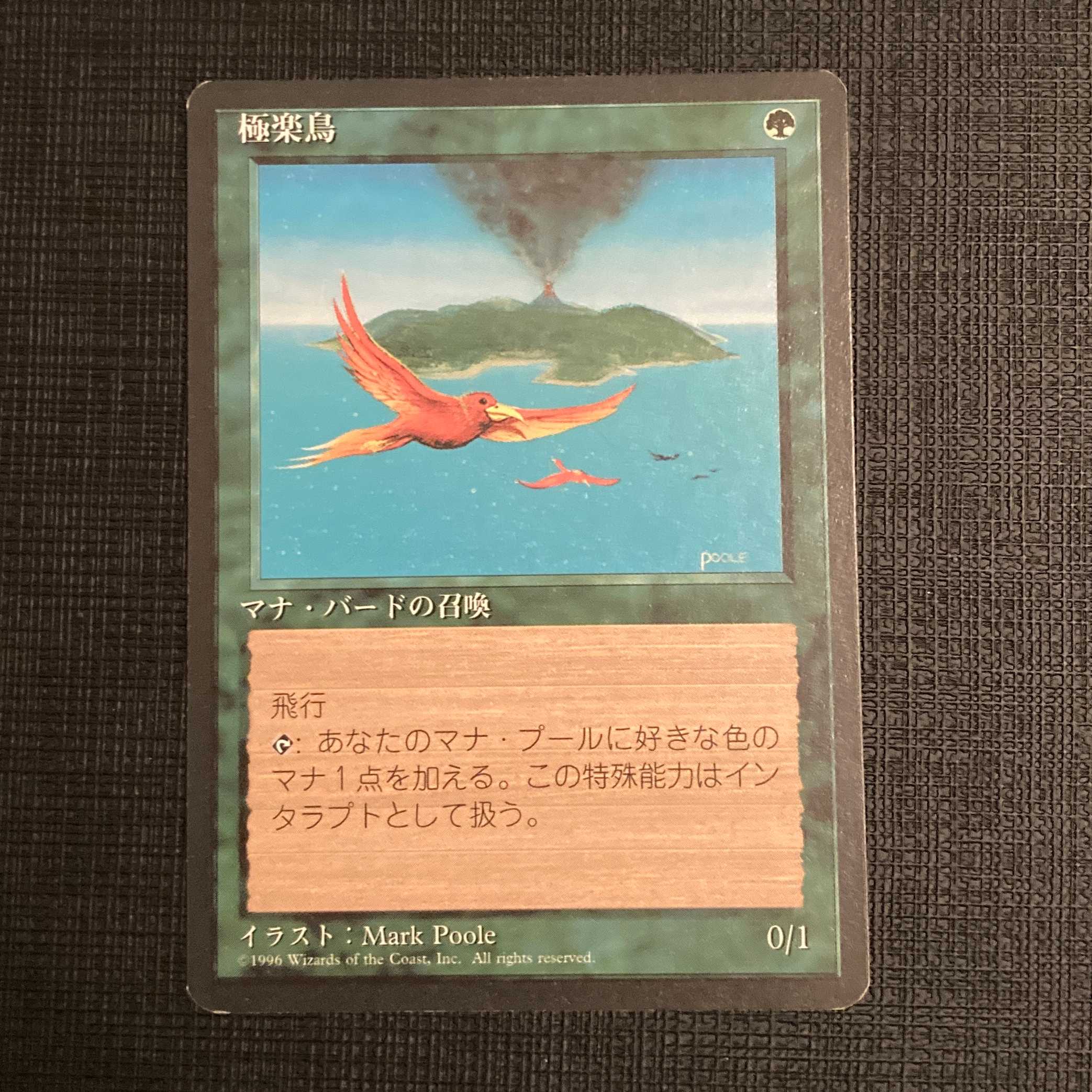 4ED【極楽鳥】日本語 黒枠 1枚