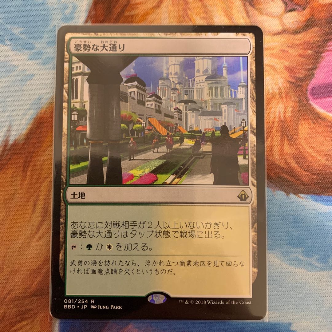 豪勢な大通り 日本語