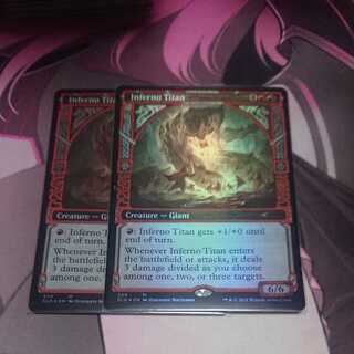 業火のタイタン secret lair Foil 2枚 2枚