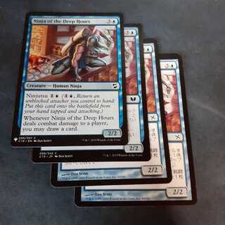 MTG 深き刻の忍者 4枚セット 日)深き刻の忍者 / Ninja of the
