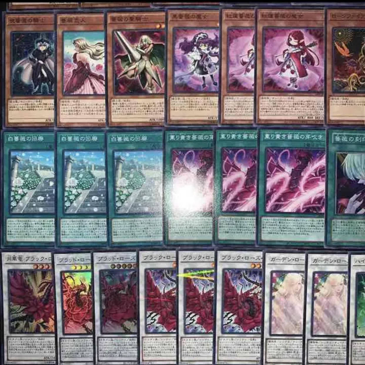 遊戯王 大会構築ローズドラゴンデッキ40枚＋E X15枚＋α 遊戯王