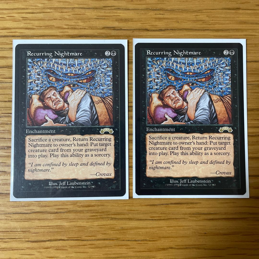 繰り返す悪夢　2枚セット　英語版　MTG  EXO