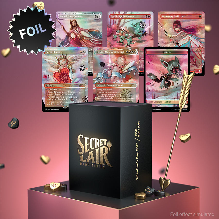 secret lair Valentine's Day 2021 foil