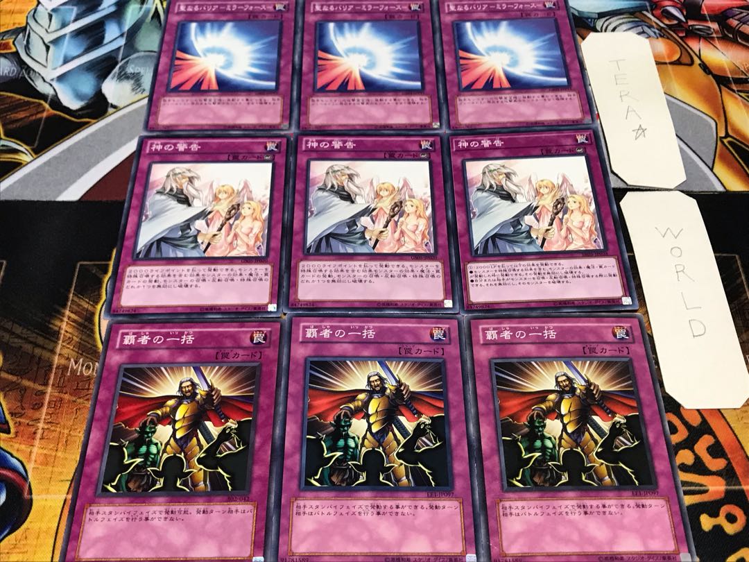 Thunder of Ruler Solemn Warning Sacred Barrier Normal Set of 3 each Summary