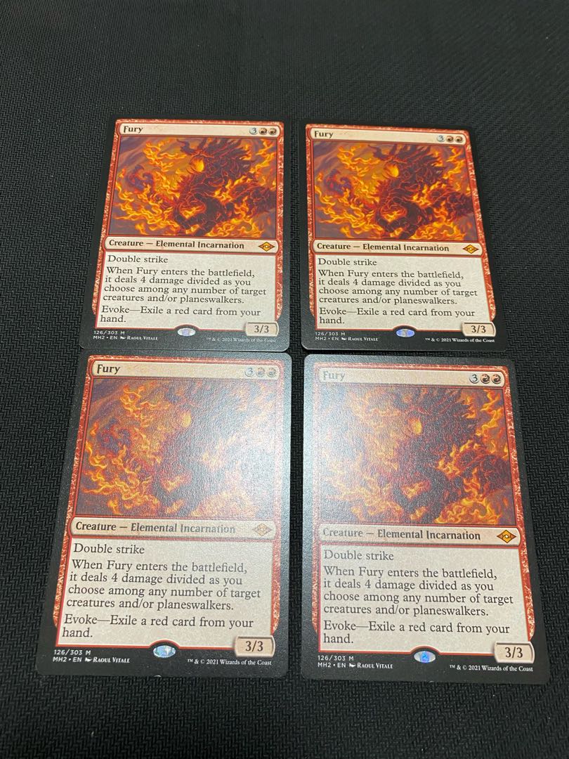 mtg Fury English 3 copies