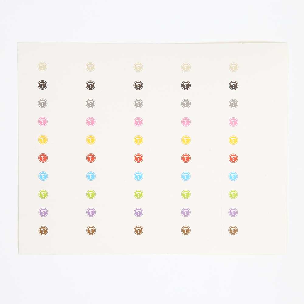 TOYGER CEO Label ラベル シール 3シート計150枚入り