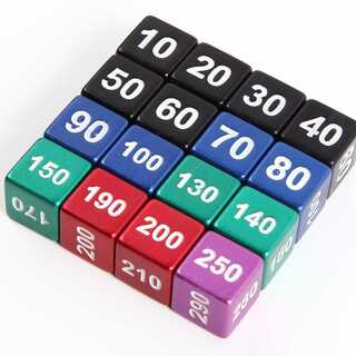 TOYGER Damaged Dice, wooden, 16 pieces, new.