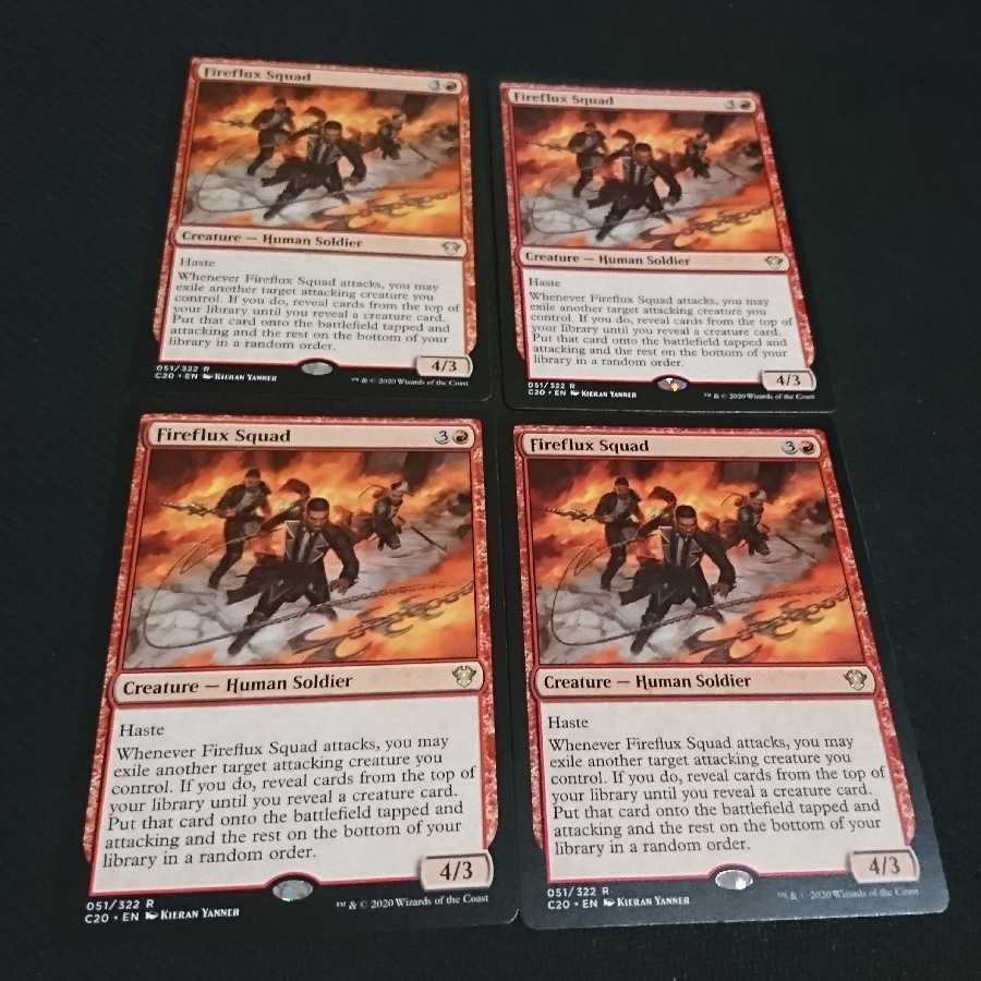 Fireflux Squad English 4-card set