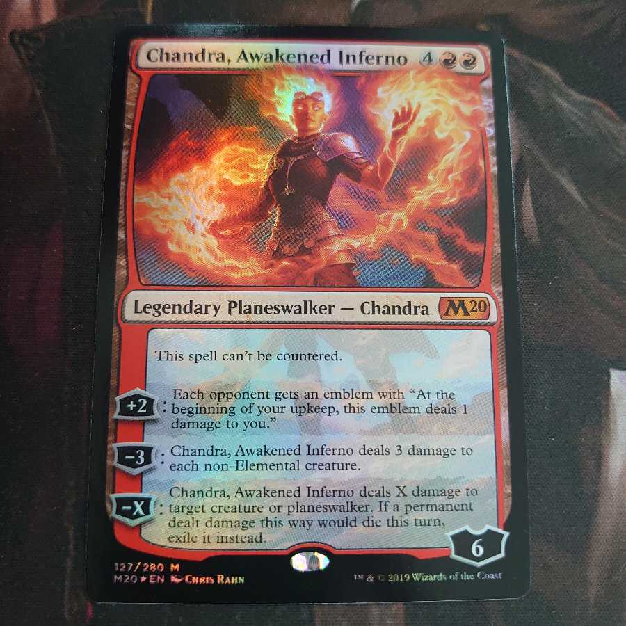 目覚めた猛火、チャンドラ Foil 3枚まで