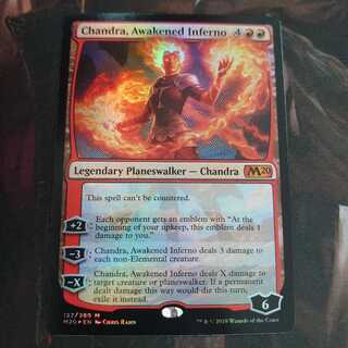 目覚めた猛火、チャンドラ Foil 3枚まで
