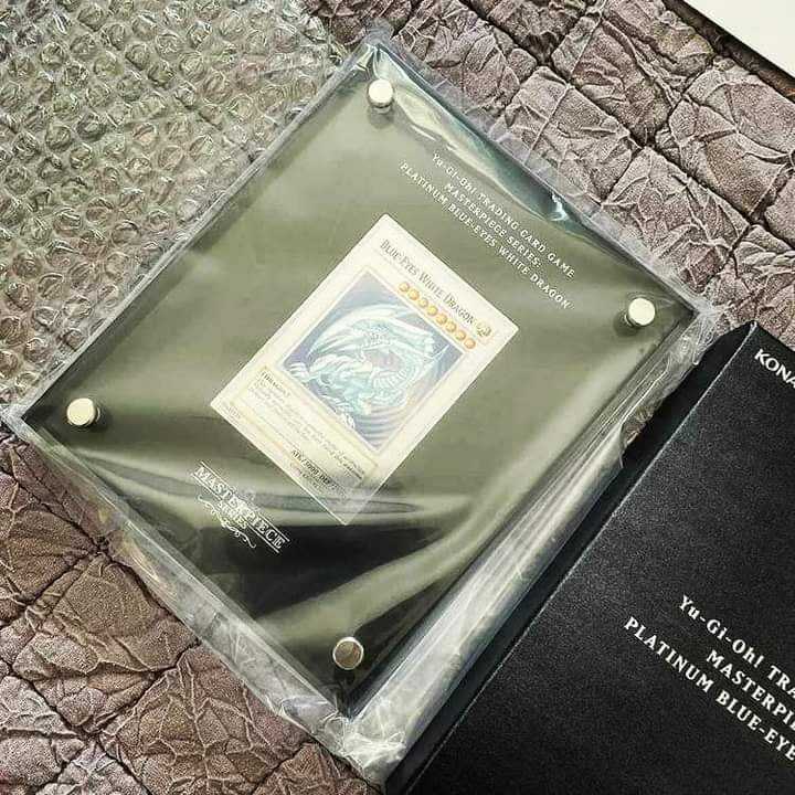 遊戯王 英語 MASTERPIECE 青眼の白龍 ブルーアイズ プラチナ製