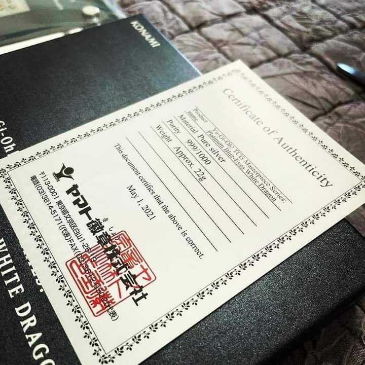 遊戯王 英語 MASTERPIECE 青眼の白龍 ブルーアイズ プラチナ製