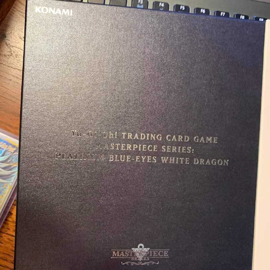 遊戯王 英語 MASTERPIECE 青眼の白龍 ブルーアイズ プラチナ製