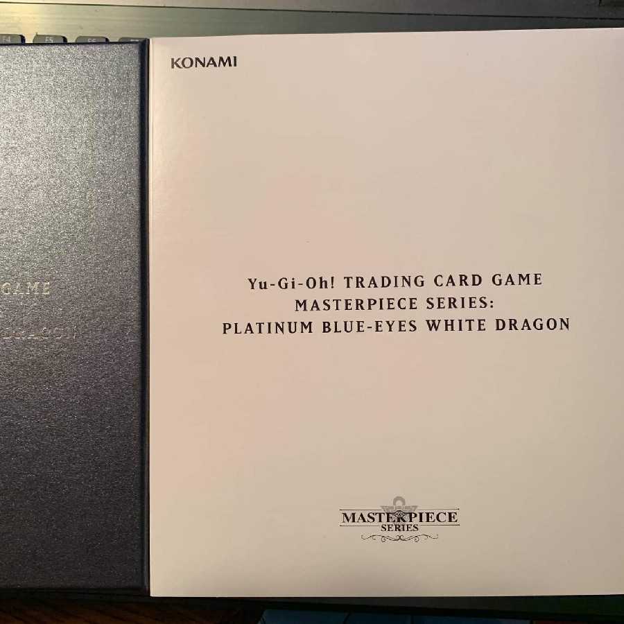 遊戯王 英語 MASTERPIECE 青眼の白龍 ブルーアイズ プラチナ製