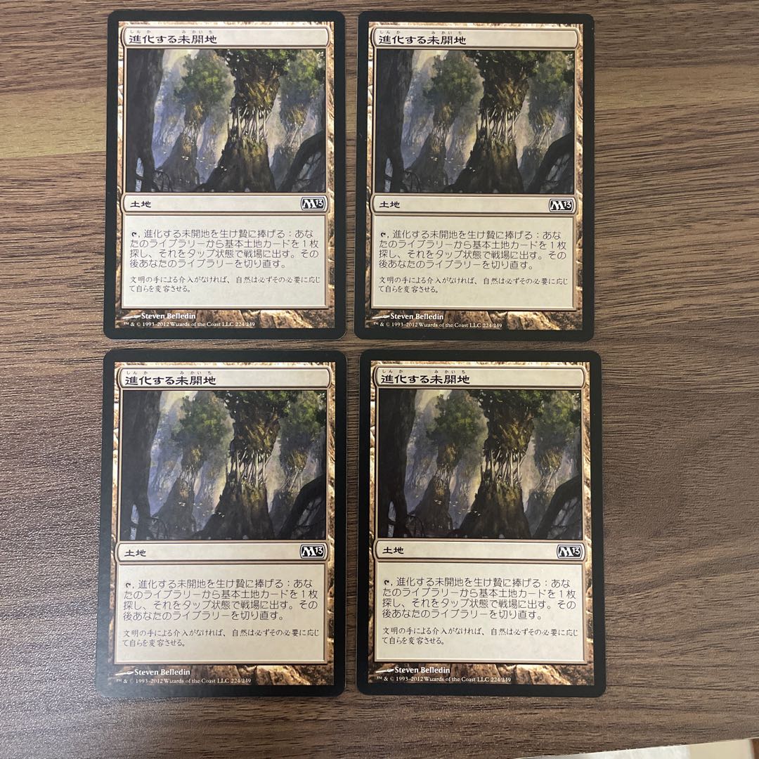 進化する未開地 コモン　4枚セット　M13