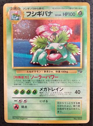 Venusaur LV64 GB old back