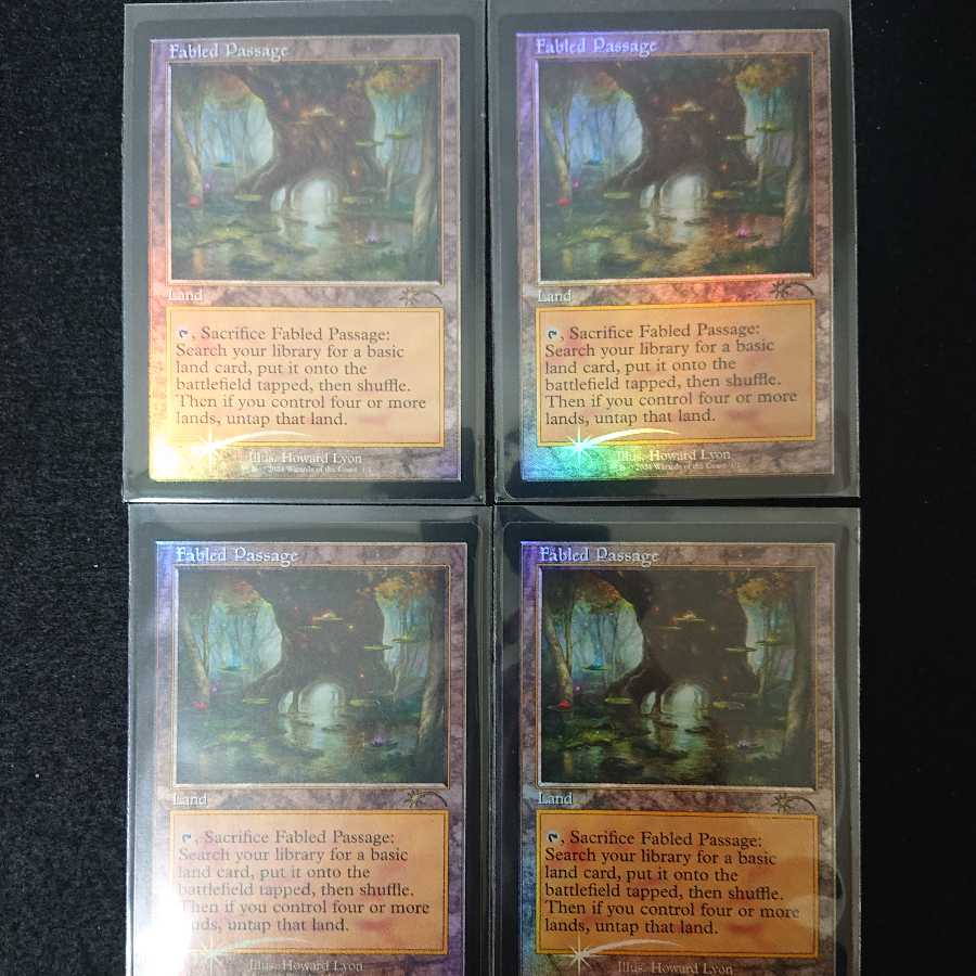 Fabled Passage 4 pieces of old frame foil