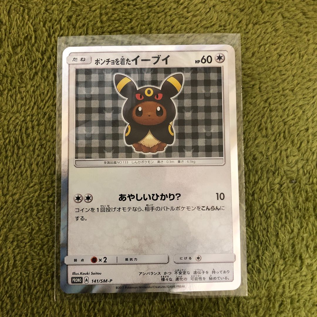 本日23時59分迄 ポンチョを着たイーブイ ブラッキー