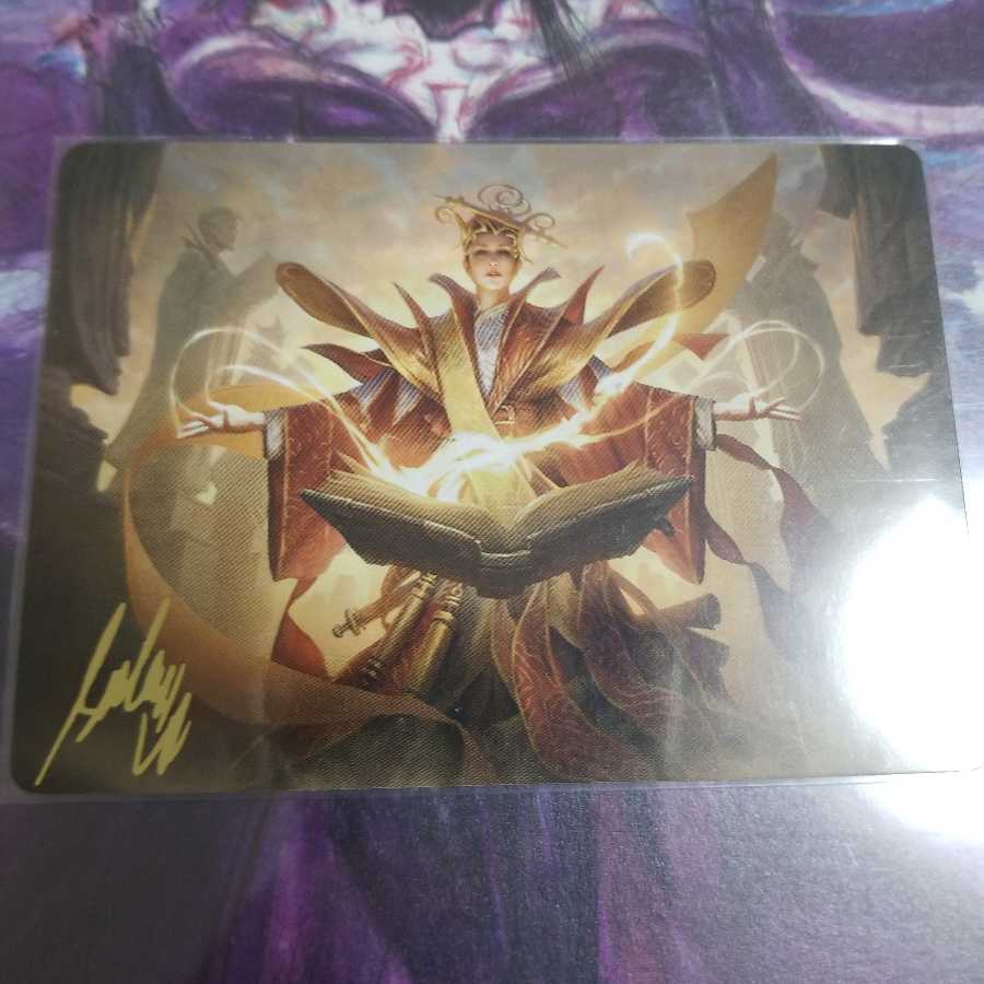 秩序の学部長、オーガスタ イラストカード 箔押し サインド