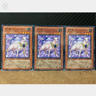 【ぽぽたん】遊戯王 1350 宝玉獣 アメジスト・キャット 3枚 ノーマル