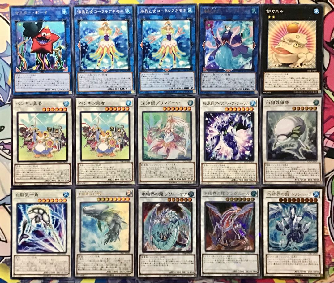 本格構築【ペンギン】デッキ メイン&EX15&スリーブ