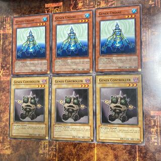 遊戯王★ジェネクス・コントローラー、ウンディーネ★英語版　ノーマル各三枚
