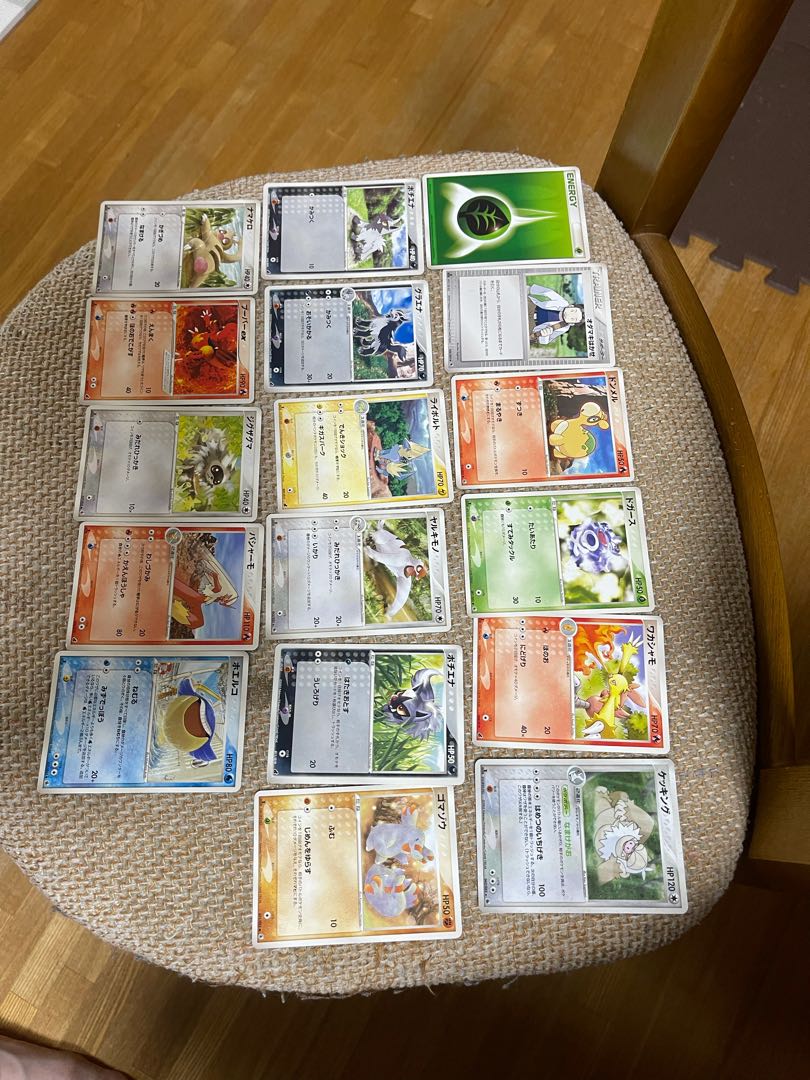 Pokémon card, old back, with stars