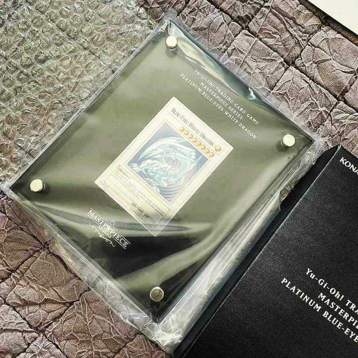 遊戯王 英語 MASTERPIECE 青眼の白龍 ブルーアイズ プラチナ、純銀製