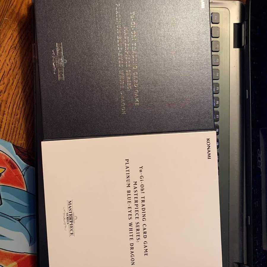 遊戯王 英語 MASTERPIECE 青眼の白龍 ブルーアイズ プラチナ、純銀製