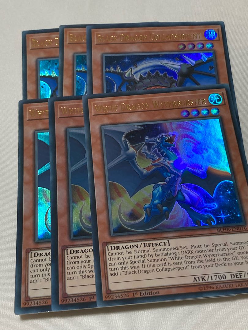 White Dragon Wyverburster Darkness Dragon Corrupt Serpent English EU edition 3 copies
