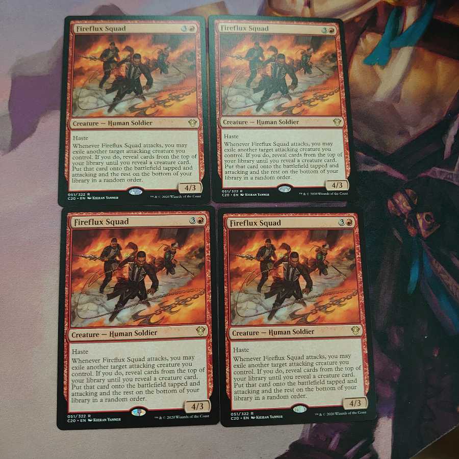 炎渦の部隊 4枚セット