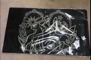 エーフィ ブラッキー プレイマット ブラッキー プレイマット」の激安通販 | magi