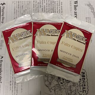 MTG Fallen Empires フォールンエンパイア　未開封ブースター3つ 1枚