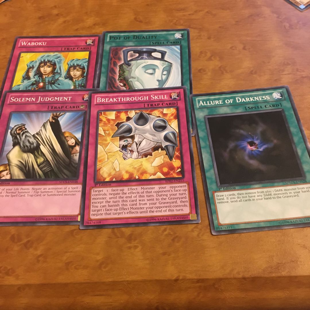 English version Solemn Judgment, etc. Ordinary Magic & Traps