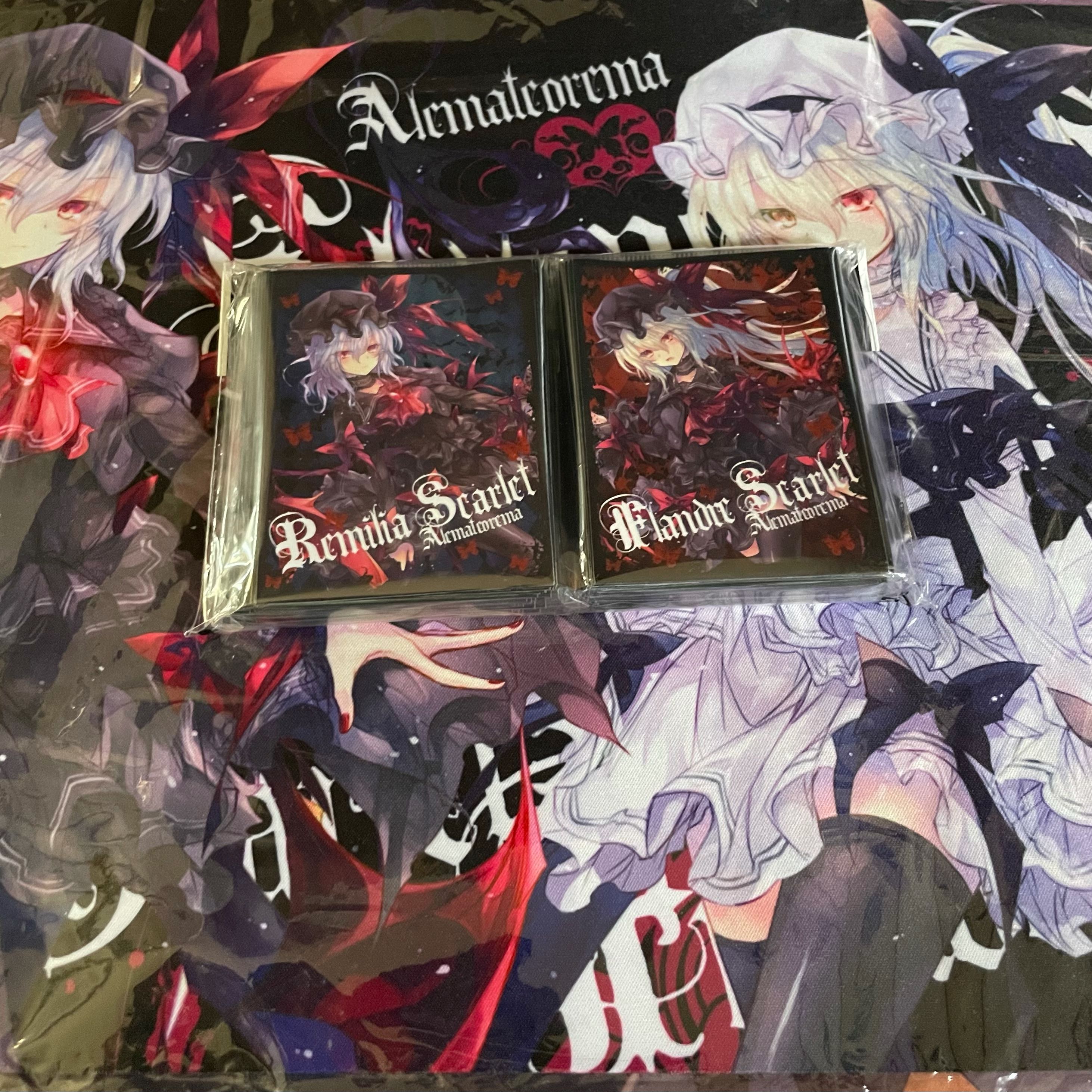 東方project レミリア&フラン プレイマット カードスリーブ セット