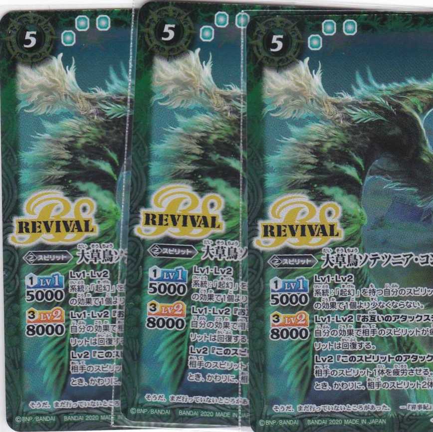 大草鳥ソテツニア・コンドル 3枚 R BS53