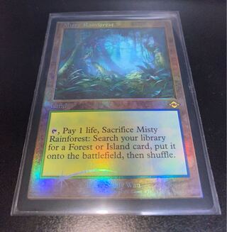 MTG Misty Rainforest Old Frame FOIL English Version