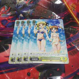 真夏のレジャー フェイト＆なのは 四枚セット プロモ