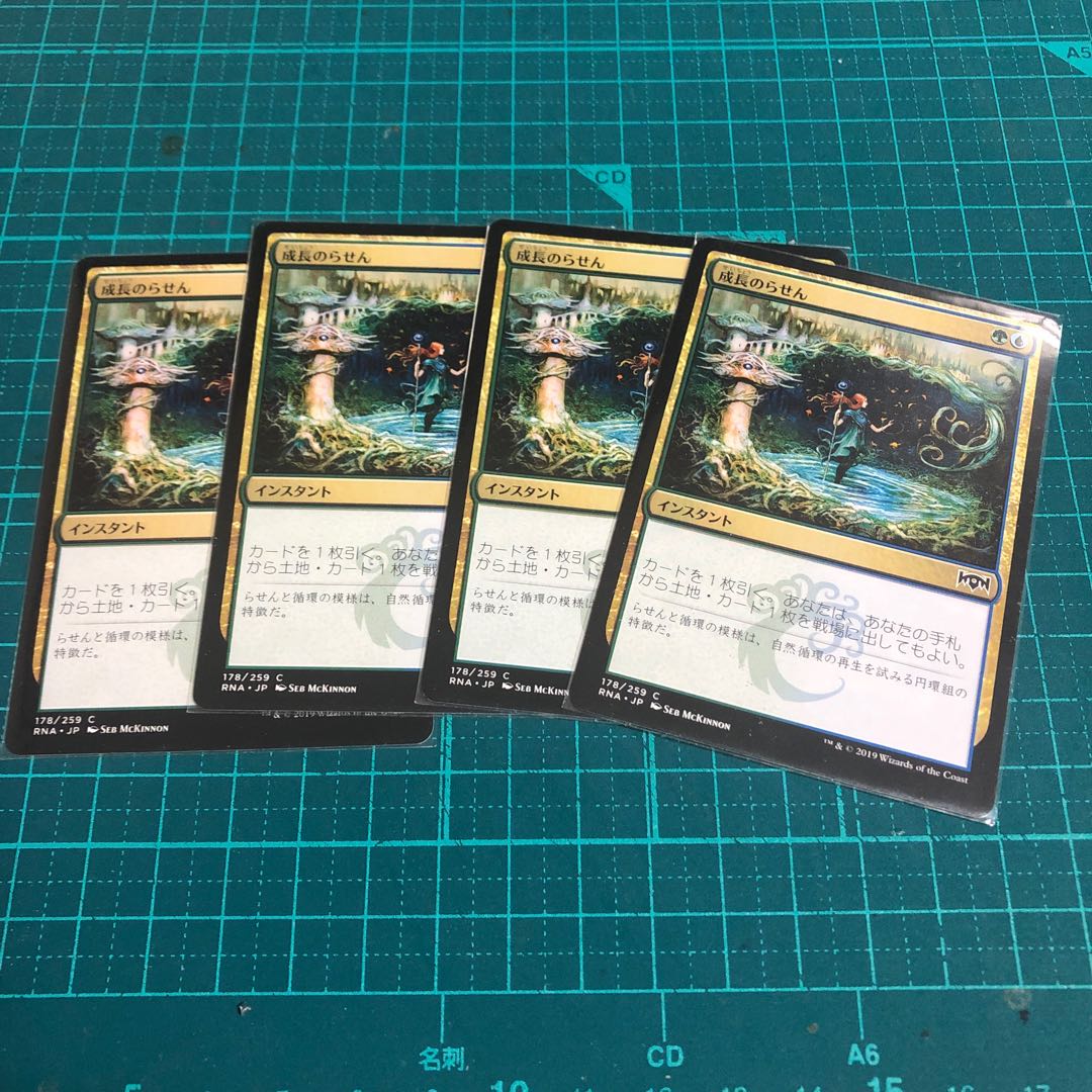 成長のらせん　4枚