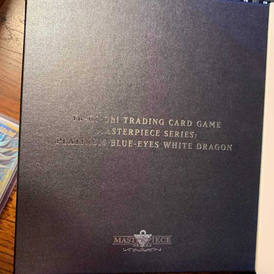 遊戯王 英語 MASTERPIECE 青眼の白龍 ブルーアイズ プラチナ、純銀製
