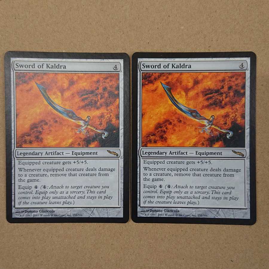 MTG Sword of Kaldra English 2-card set