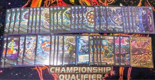 青魔導具デッキ　オリジナル構築　スリーブ付き