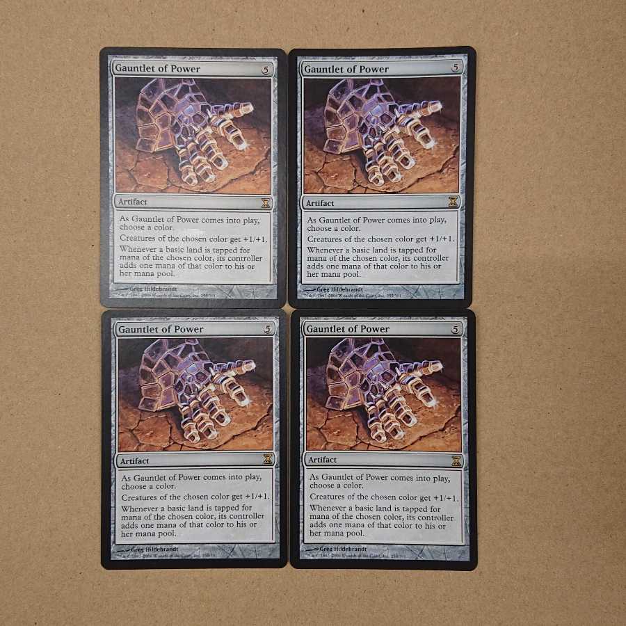MTG Gauntlet of Power English [TSP] Set of 4