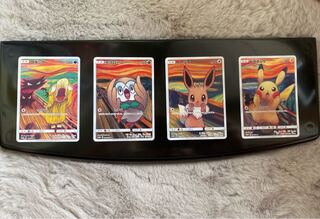 ムンク展　ピカチュウ　イーブイ　モクロー　コダック４枚セット