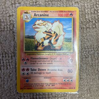 Pokémon Card Arcanine Limited Edition