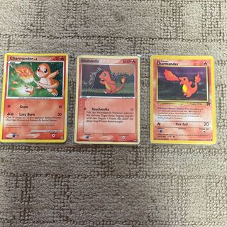 Pokémon Card Game Charmander 3-card set